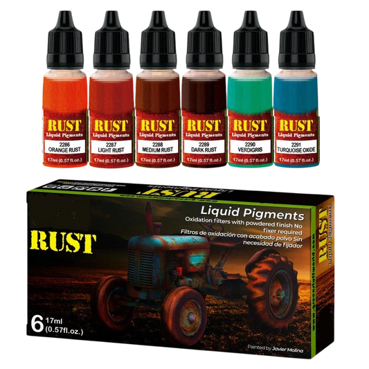Green Stuff World for Models and Miniatures Liquid Pigments Set - Rust 10126