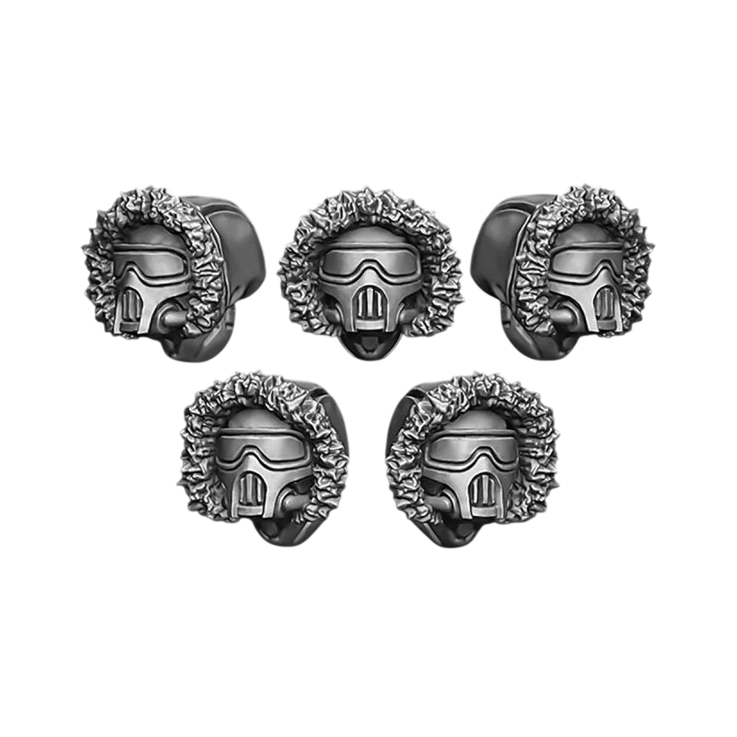 Green Stuff World for Models and Miniatures Masked Arctic Troopers Heads S133