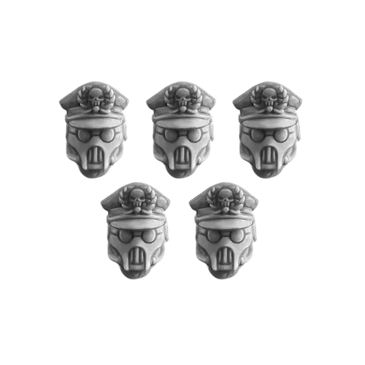 Green Stuff World for Models and Miniatures Masked Officer Heads S105