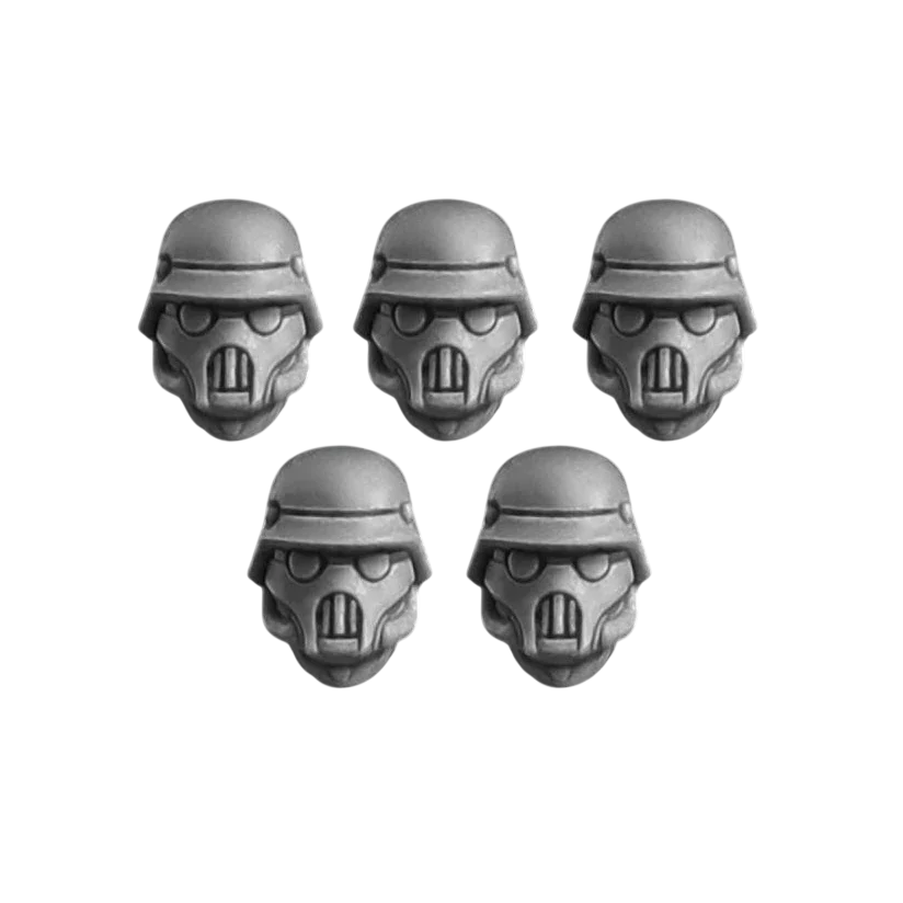 Green Stuff World for Models and Miniatures Masked Sturmpioniere Heads S092