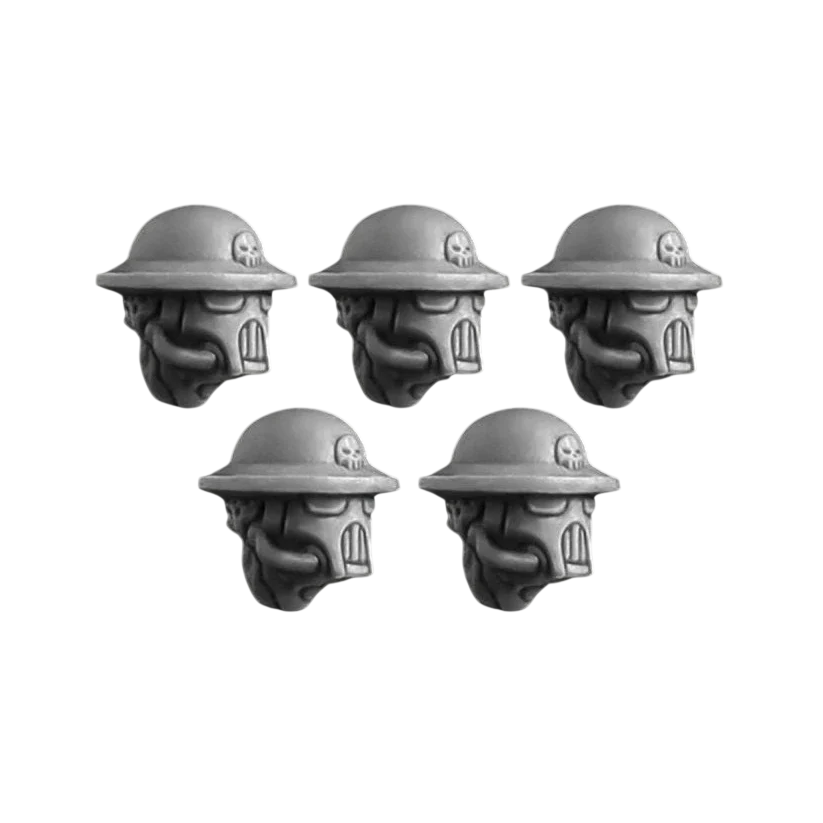 Green Stuff World for Models and Miniatures Masked Trench Troopers Heads S093