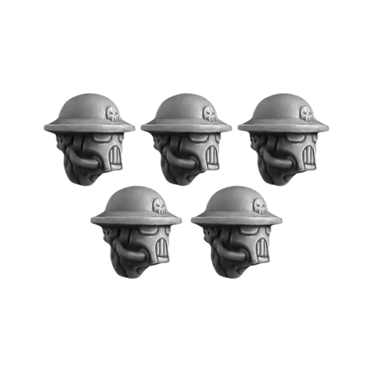 Green Stuff World for Models and Miniatures Masked Trench Troopers Heads S093