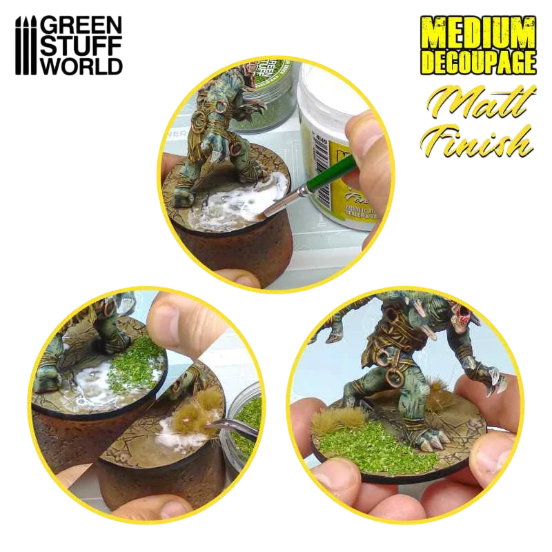 Green Stuff World for Models and Miniatures Medium Decoupage – Matte 4149