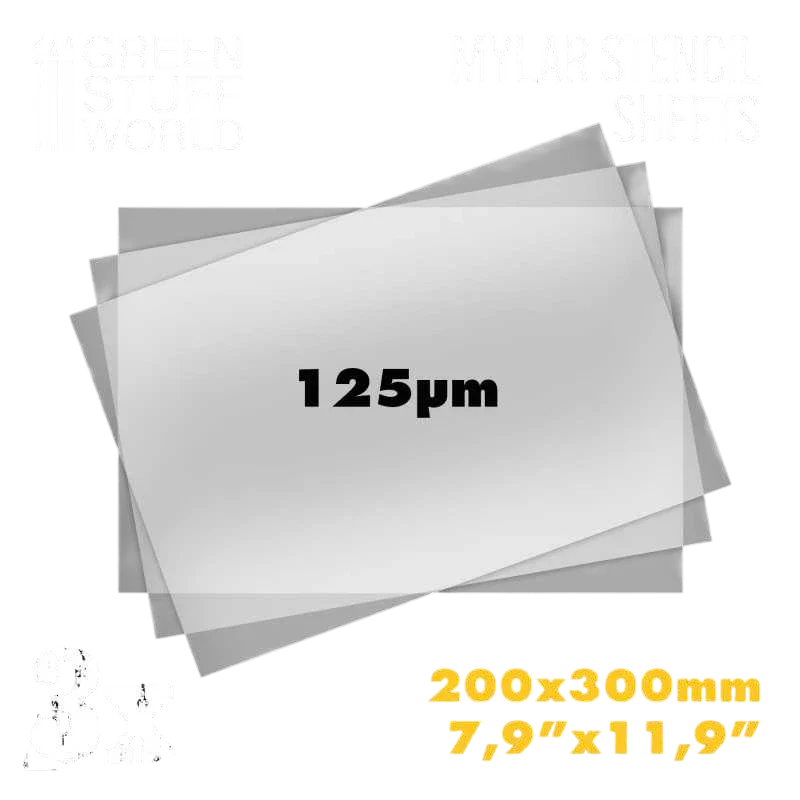 Green Stuff World for Models and Miniatures Mylar Stencil Sheets 10353