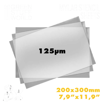Green Stuff World for Models and Miniatures Mylar Stencil Sheets 10353