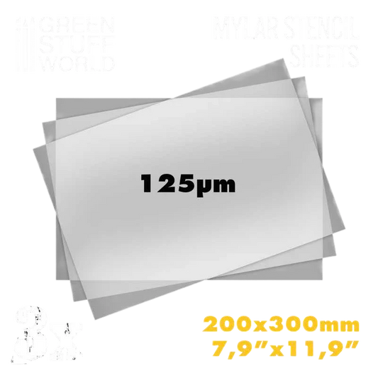 Green Stuff World for Models and Miniatures Mylar Stencil Sheets 10353