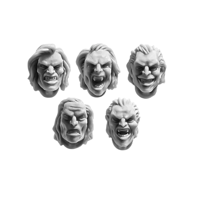Green Stuff World for Models and Miniatures Noble Vampire heads S139