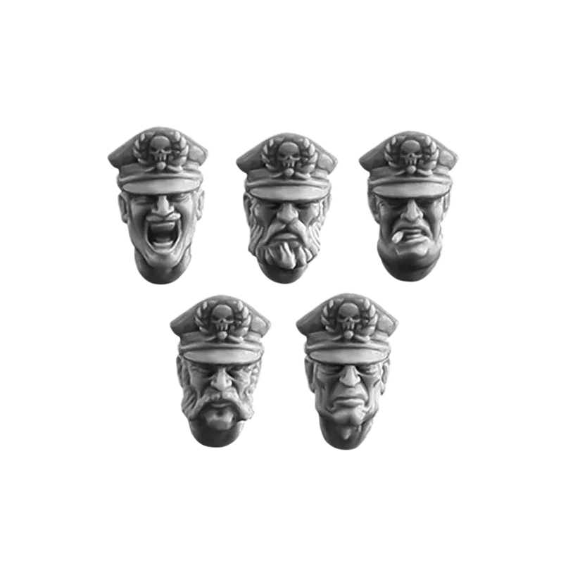 Green Stuff World for Models and Miniatures Officer Heads S104