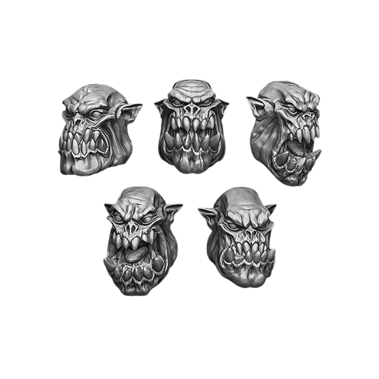 Green Stuff World for Models and Miniatures Orc Heads S392