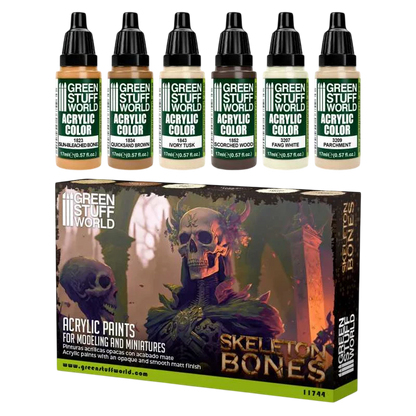 Green Stuff World for Models and Miniatures Paint Set – Skeleton Bones 11744