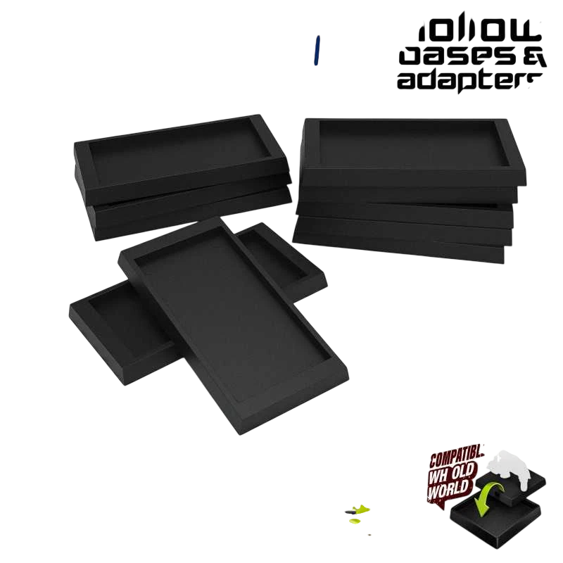 Green Stuff World for Models and Miniatures Plastic Base Adapter 25x50 to 30x60 12768
