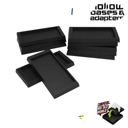 Green Stuff World for Models and Miniatures Plastic Base Adapter 25x50 to 30x60 12768