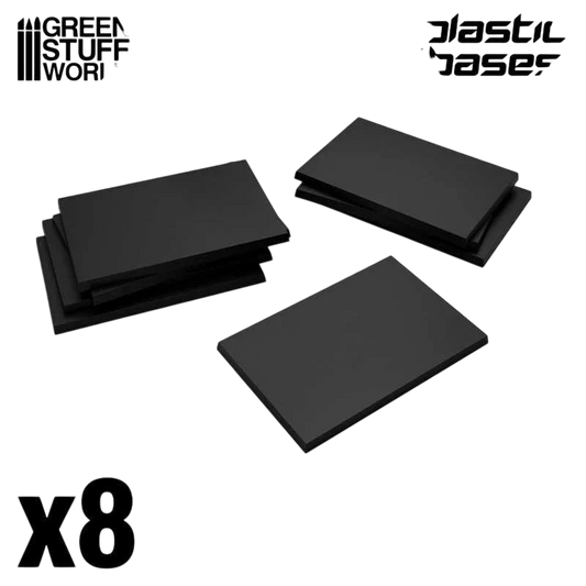 Green Stuff World for Models and Miniatures Plastic Rectangular Bases 40x60mm 12877