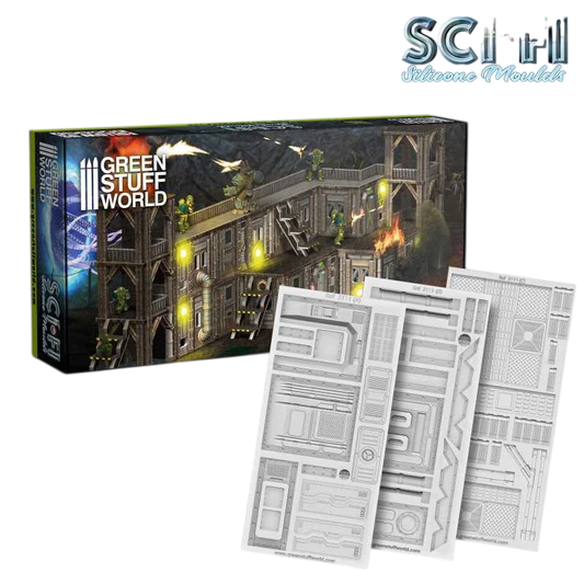 Green Stuff World for Models and Miniatures Sci-Fi Silicone Mould 4075
