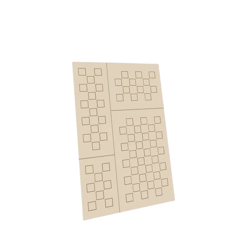 Green Stuff World for Models and Miniatures Self-Adhesive Stencils - Chequer L 9503