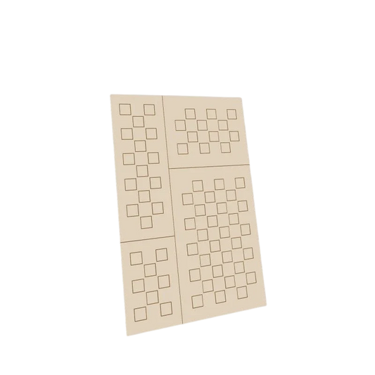 Green Stuff World for Models and Miniatures Self-Adhesive Stencils - Chequer L 9503