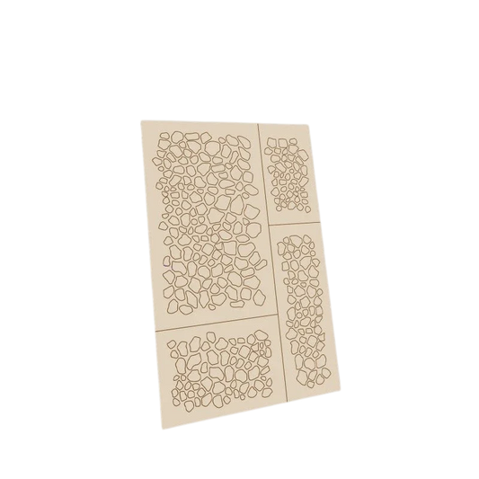 Green Stuff World for Models and Miniatures Self-Adhesive Stencils - Reptil Skin 9504