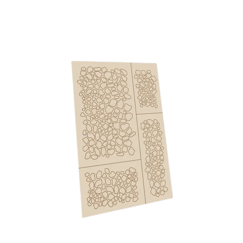 Green Stuff World for Models and Miniatures Self-Adhesive Stencils - Reptil Skin 9504
