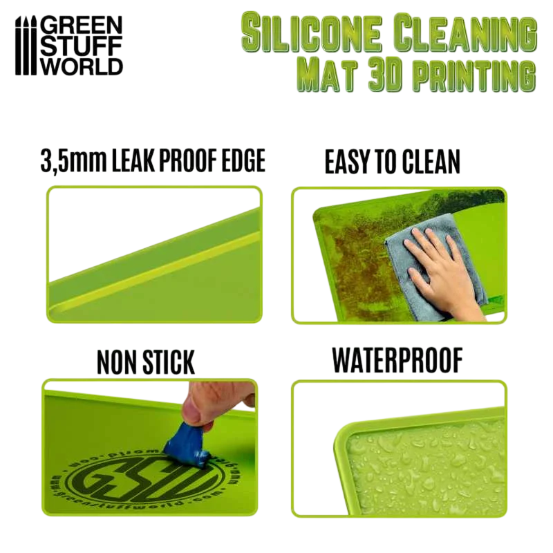 Green Stuff World for Models and Miniatures Silicone Cleaning Mat 410x310mm 3654