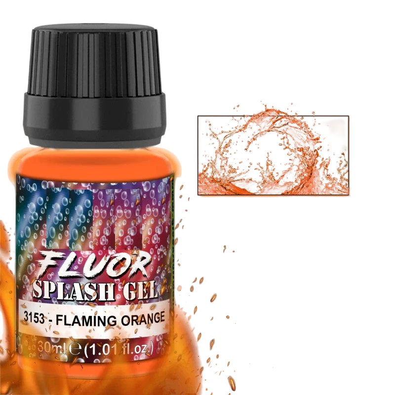 Green Stuff World for Models and Miniatures Splash Gel - Flaming Orange 3153