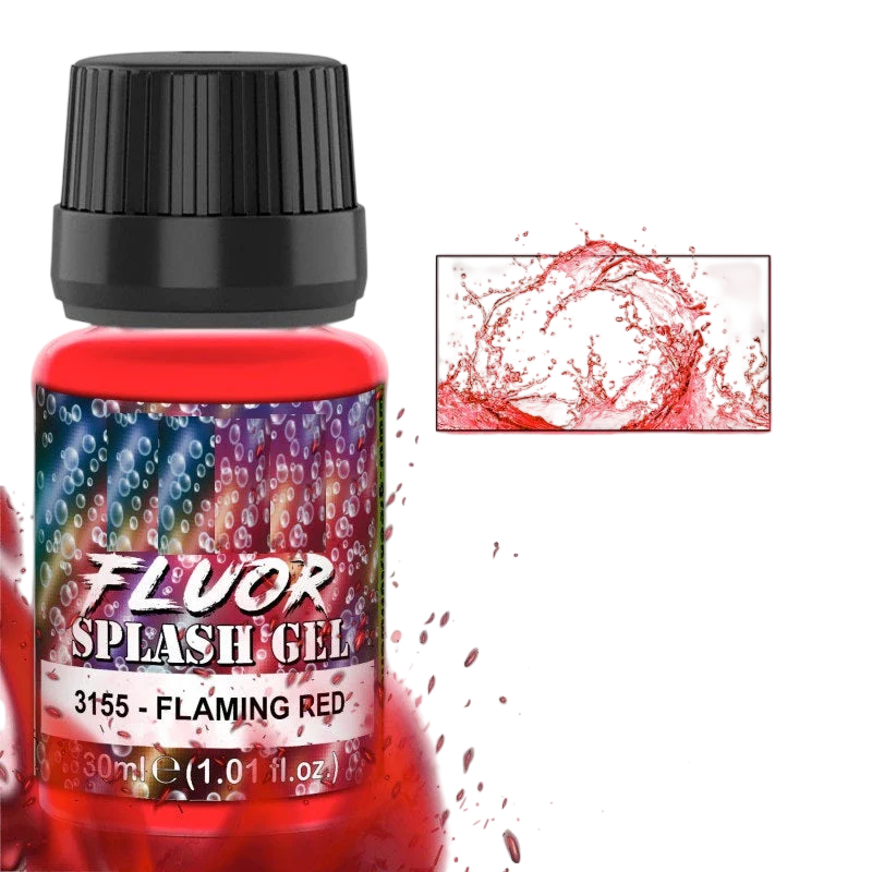 Green Stuff World for Models and Miniatures Splash Gel - Flaming Red 3155