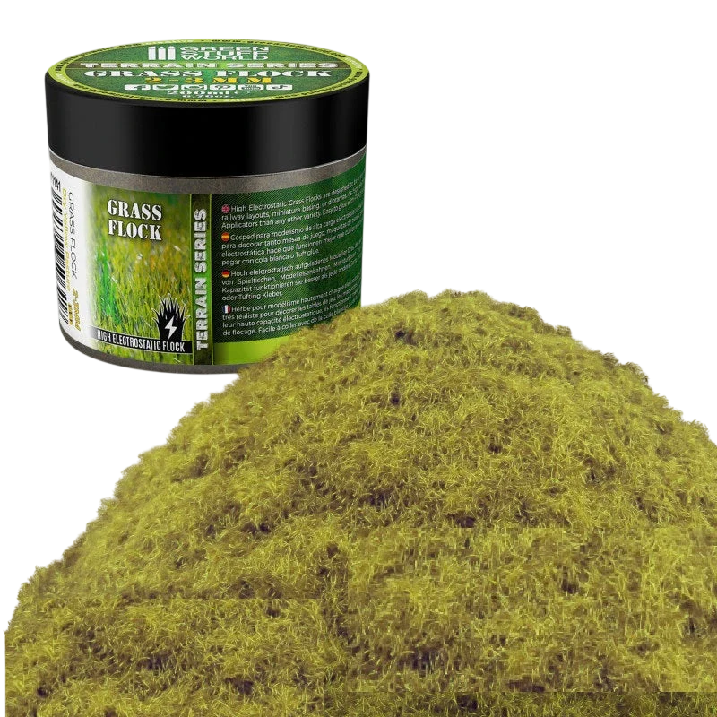 Green Stuff World for Models and Miniatures Static Nylon Flock - Dry Yellow Pasture 11141