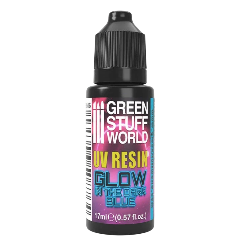 Green Stuff World for Models and Miniatures UV Resin - Glow in The Dark Blue 3516