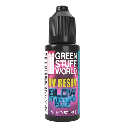 Green Stuff World for Models and Miniatures UV Resin - Glow in The Dark Blue 3516