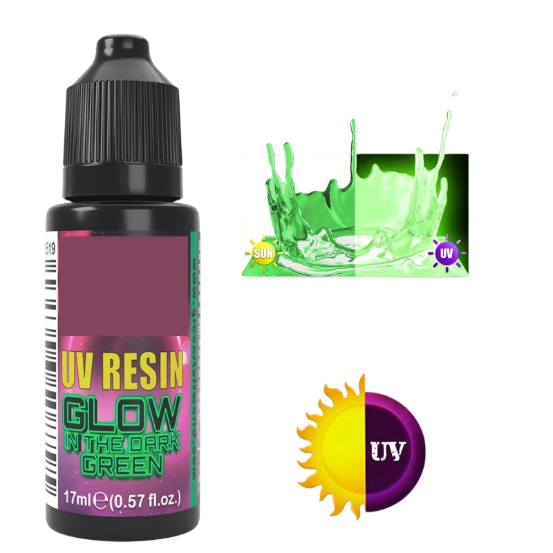 Green Stuff World for Models and Miniatures UV Resin - Glow in The Dark Green 3519