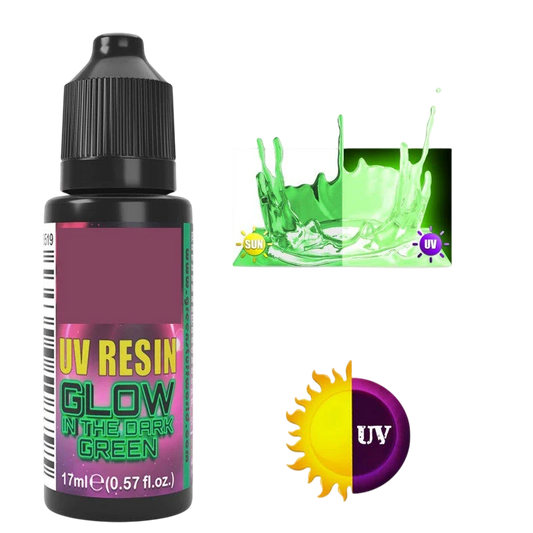 Green Stuff World for Models and Miniatures UV Resin - Glow in The Dark Green 3519