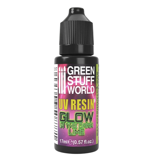 Green Stuff World for Models and Miniatures UV Resin - Glow in The Dark Lime 3517