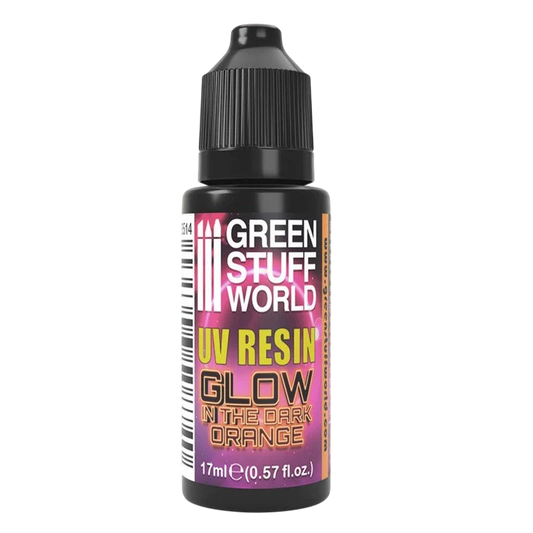 Green Stuff World for Models and Miniatures UV Resin - Glow in The Dark Orange 3514