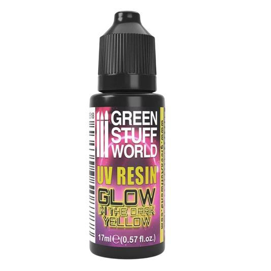 Green Stuff World for Models and Miniatures UV Resin - Glow in The Dark Yellow 3518