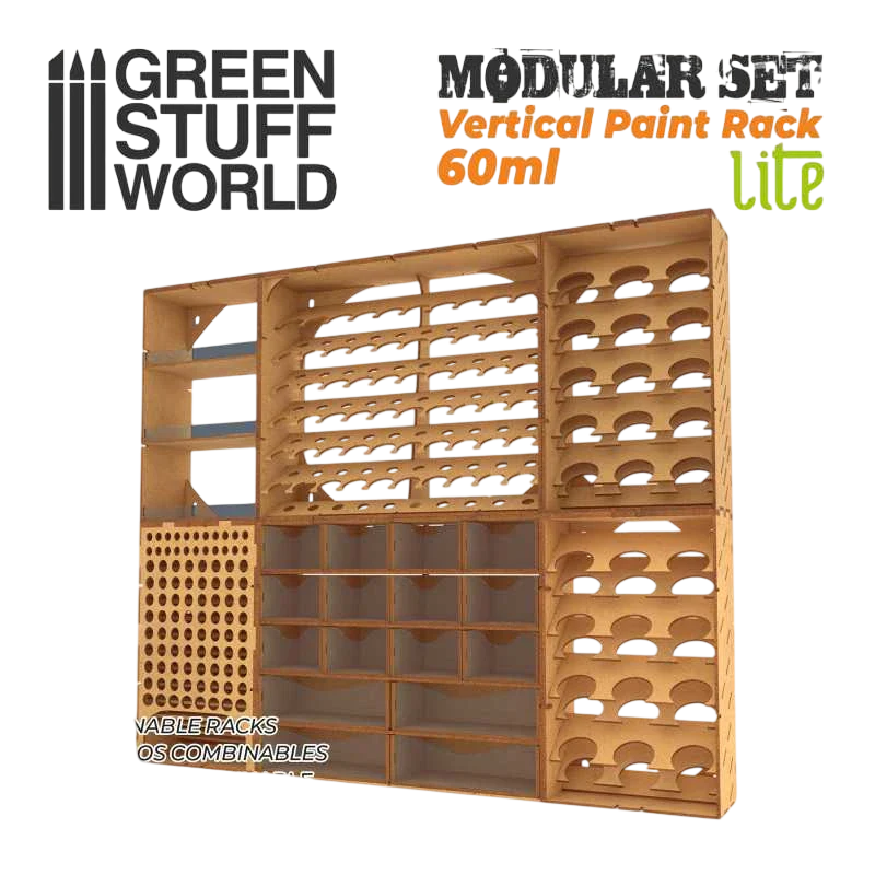 Green Stuff World for Models and Miniatures Vertical Paint Rack for 60ml Bottles 11596