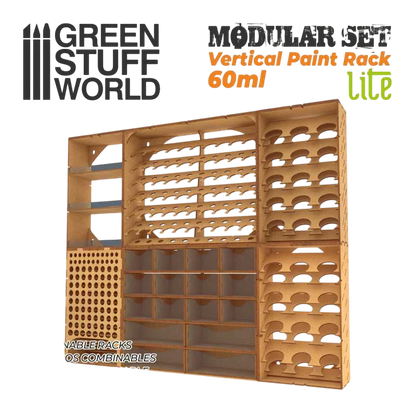 Green Stuff World for Models and Miniatures Vertical Paint Rack for 60ml Bottles 11596