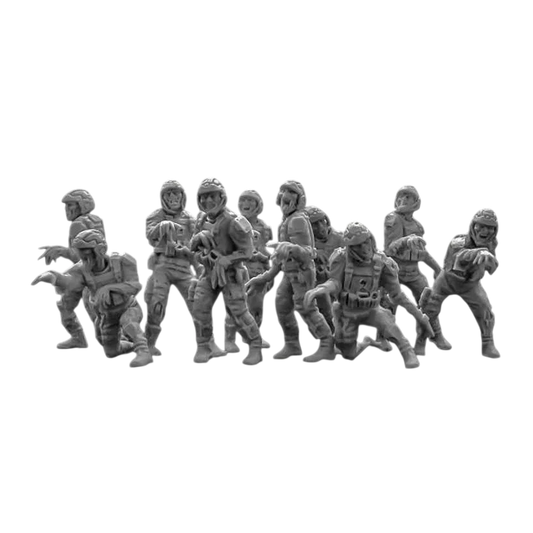 Green Stuff World for Models and Miniatures Zombie Troopers X012