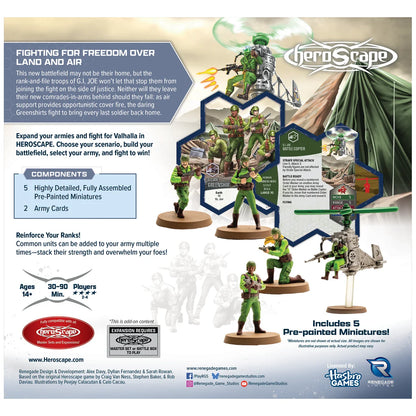 Greenshirts & Battle Copter Army Expansion (Prepainted) (New in Box)