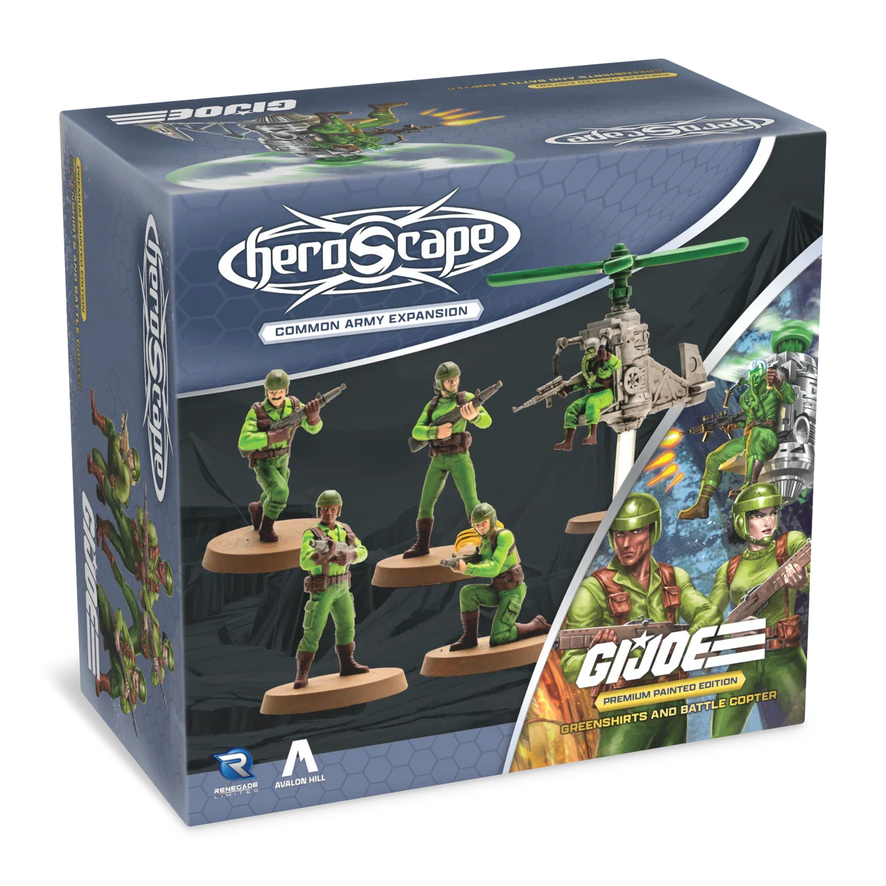 Greenshirts & Battle Copter Army Expansion (Prepainted) (New in Box)