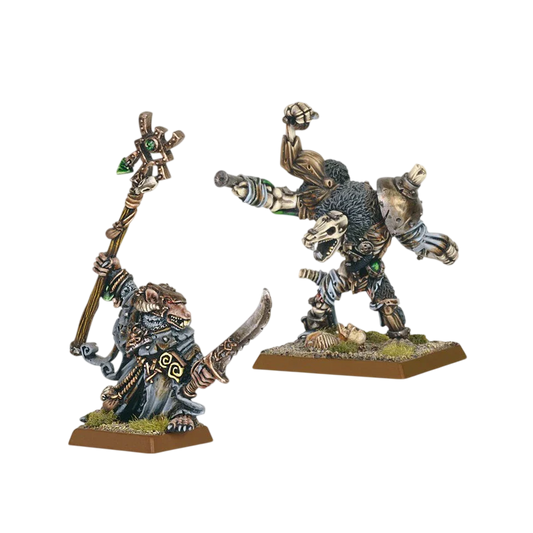 Grey Seer Thanquol and Bone Ripper (Unpainted) (Assembled)
