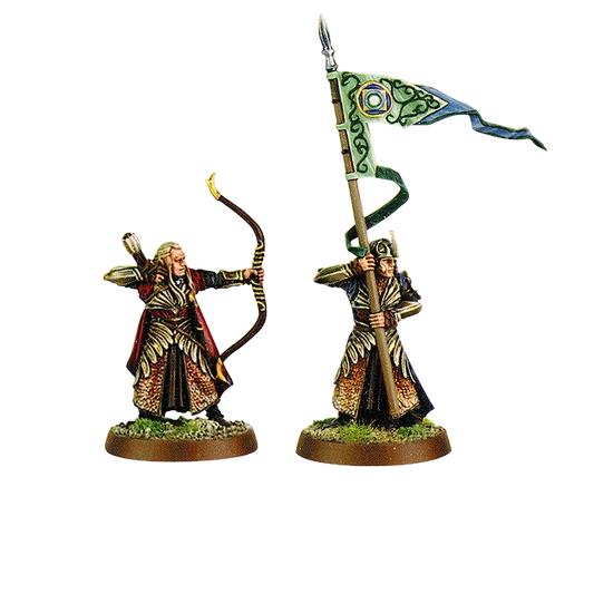 Haldir & Standard Bearer (Helm's Deep) (New on Sprue)