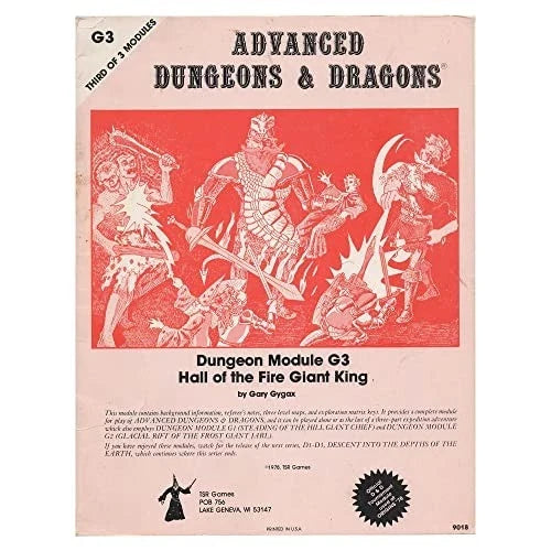 Hall of the Fire Giant King (Advanced Dungeons & Dragons Module G3) (1978)