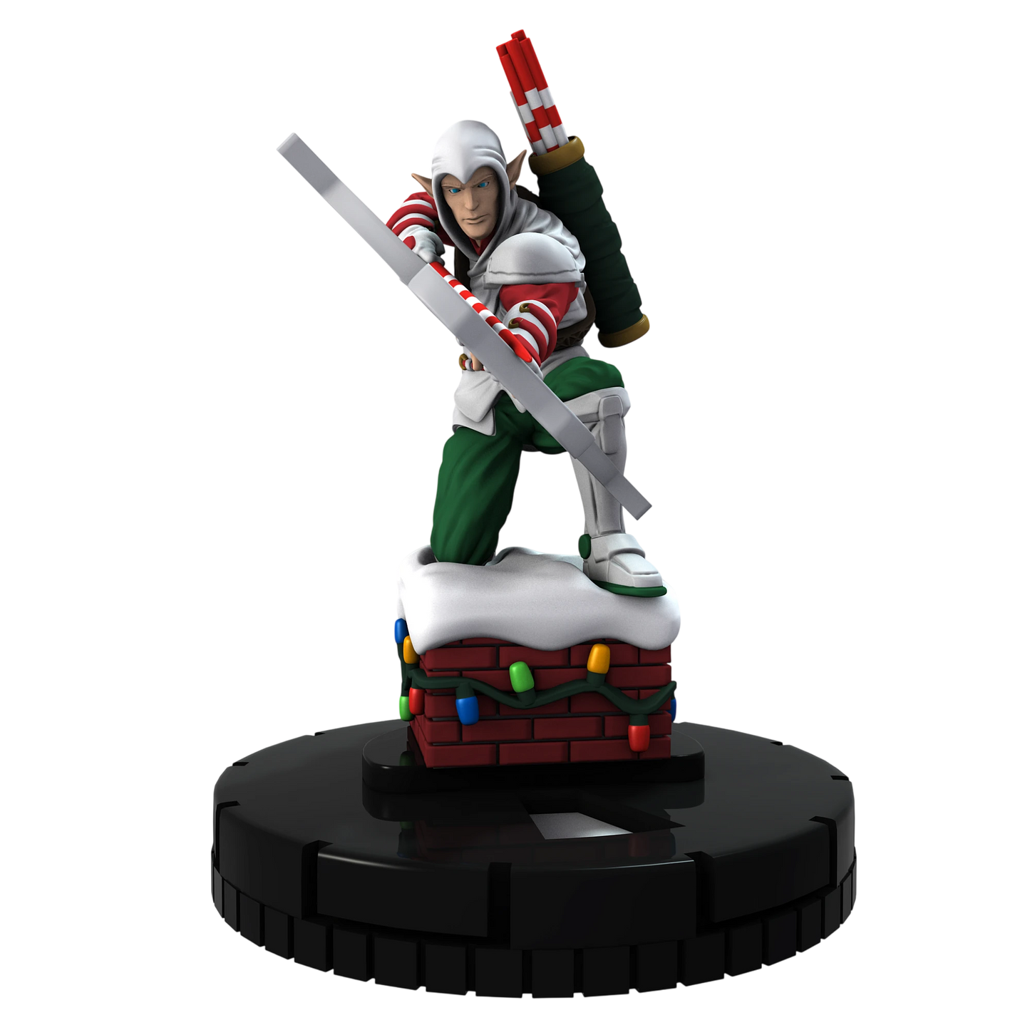 HeroClix: Holiday Elf Single Figure: Elf Assassin Promo (Custom Painted) (Assembled)