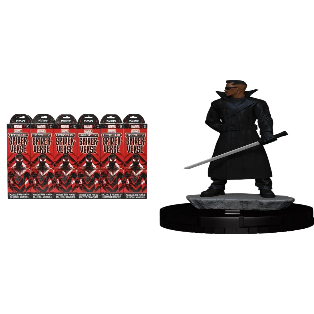 HeroClix Spider-Verse Booster Brick + Wheels of Vengeance OP Kit (Play All Summer Bundle) (Prepainted)