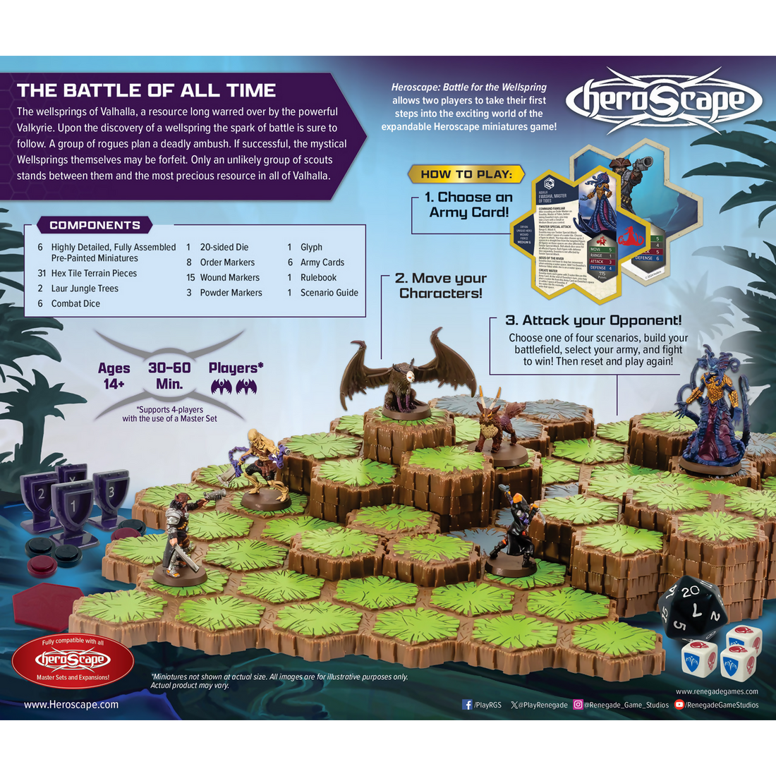 Heroscape: Battle for the Wellspring Battle Box Premium Painted Edition