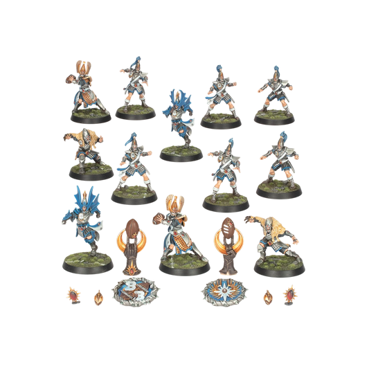 High Elf Blood Bowl Team: The Caledor Dragons (Unpainted) (Assembled)