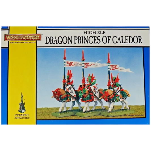 High Elf Dragon Princes of Caledor (Unpainted) (Assembled)
