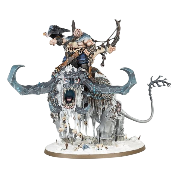 Huskard on Stonehorn (Custom Painted) (Assembled) from Age of Sigmar