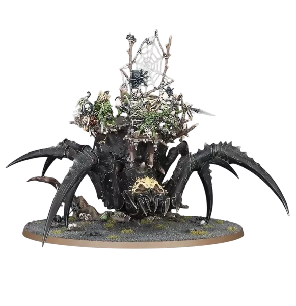 Skitterstrand Arachnarok/Arachnarok Spider with Spiderfang Warparty/Arachnarok Spider with Flinger/Webspinner Shaman/Webspinner Shaman on Arachnarok Spider (New in Box/Sprue)