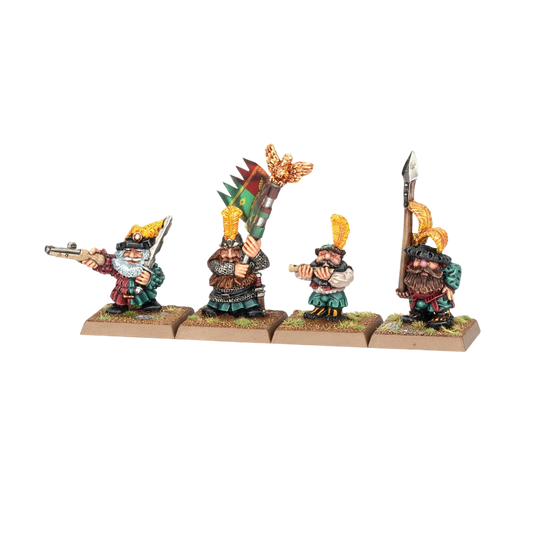 Imperial Dwarf Command (Custom Painted) (Assembled)