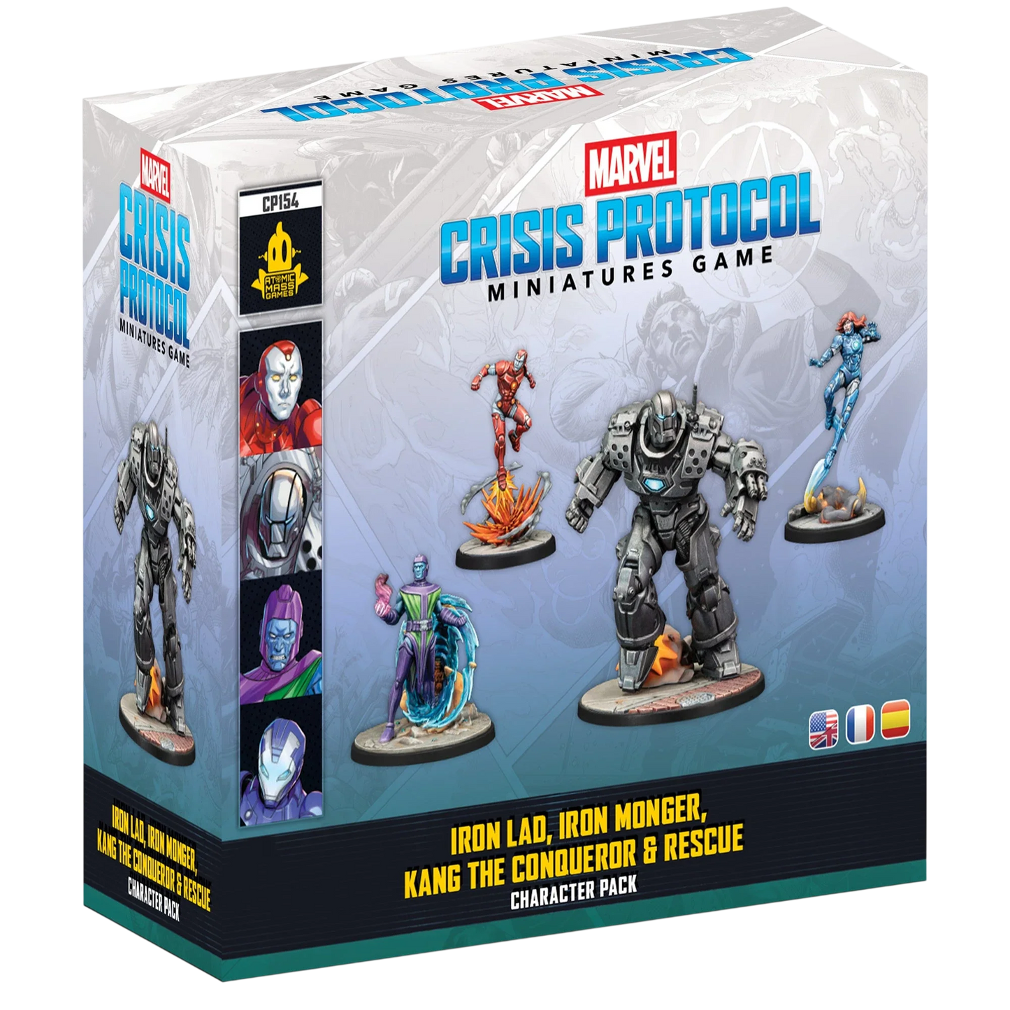 Iron Lad, Iron Monger, Kang the Conqueror & Rescue (New in Box)